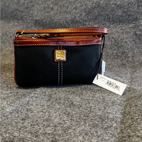 Dooney & Bourke Black and Tan Men's Wallet